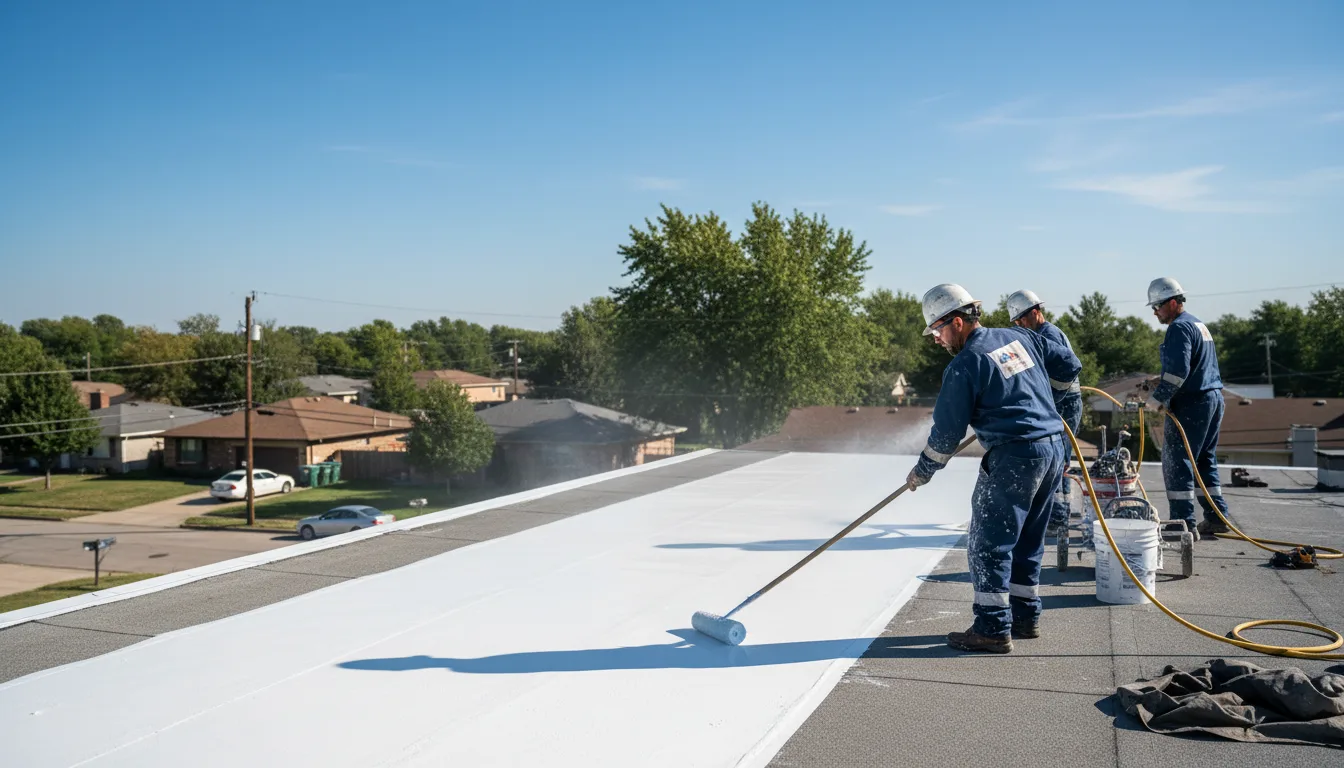 Commercial roof coating in Greenville, GA near me